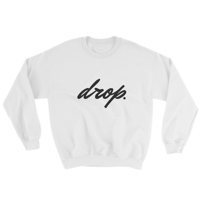 Drop Worldwide Clothing Series 1 Product Photo, png, Light Classic Crew-neck Sweatshirt, White