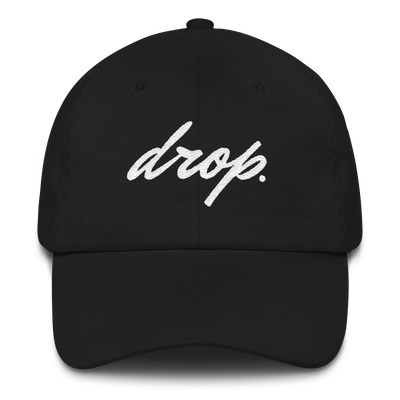 Drop Worldwide Clothing Series 1 Product Photo, png, Dark Classic Dad Hat, Black
