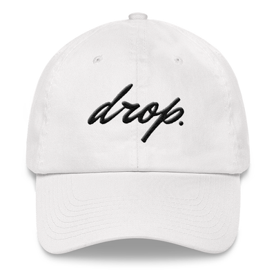 Drop Worldwide Clothing Series 1 Product Photo, png, Light Classic Dad Hat, White
