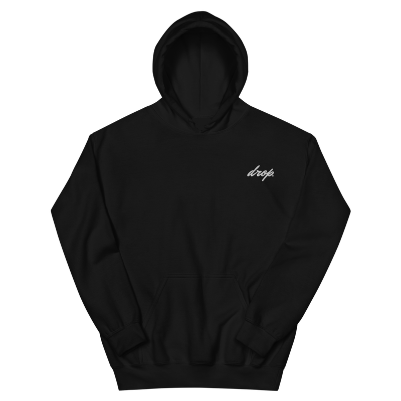 Drop Worldwide Clothing Series 2 - 
Pre-release,
Product Photo, png, Dark Classic Embroidered Hoodie, Black